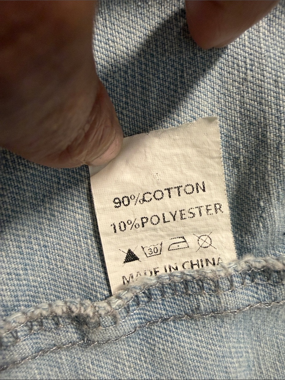Light Wash Denim Vest with Front Pockets - Picture 6 of 7